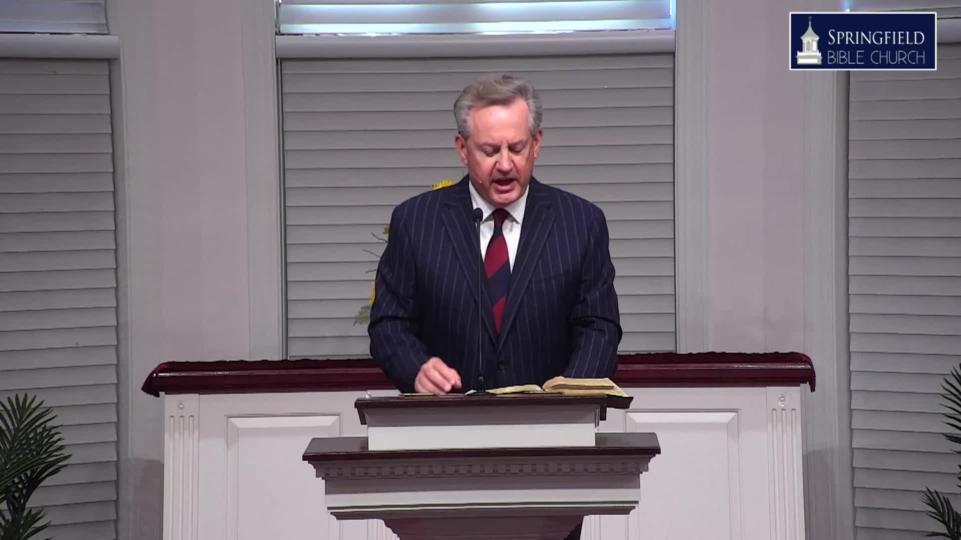 Springfield Bible Church, John Standard, Teaching Pastor, "Look at Greater Treasures" Luke 12:15-21