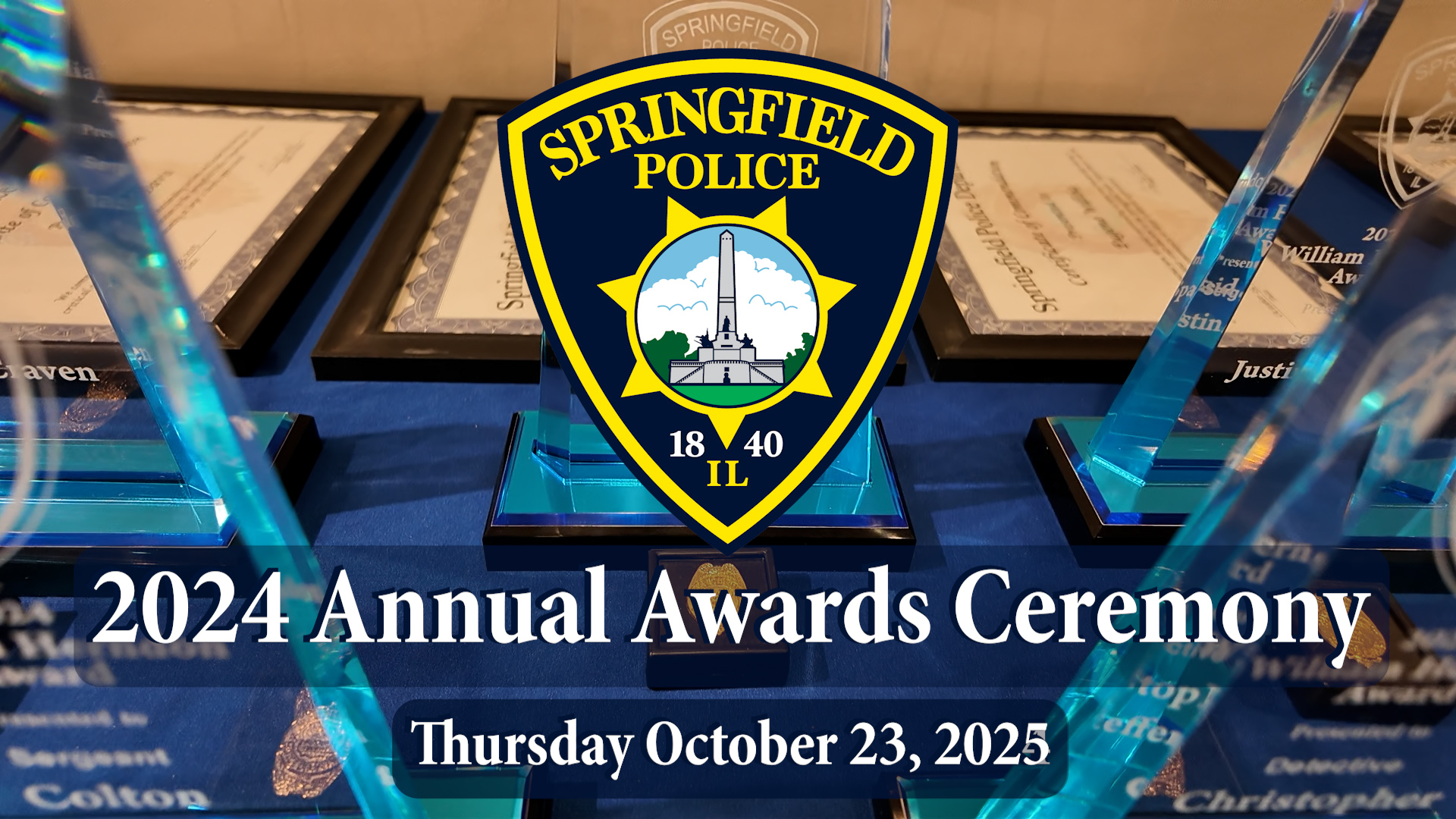 Springfield Police 2024 Annual Awards, October 23, 2025