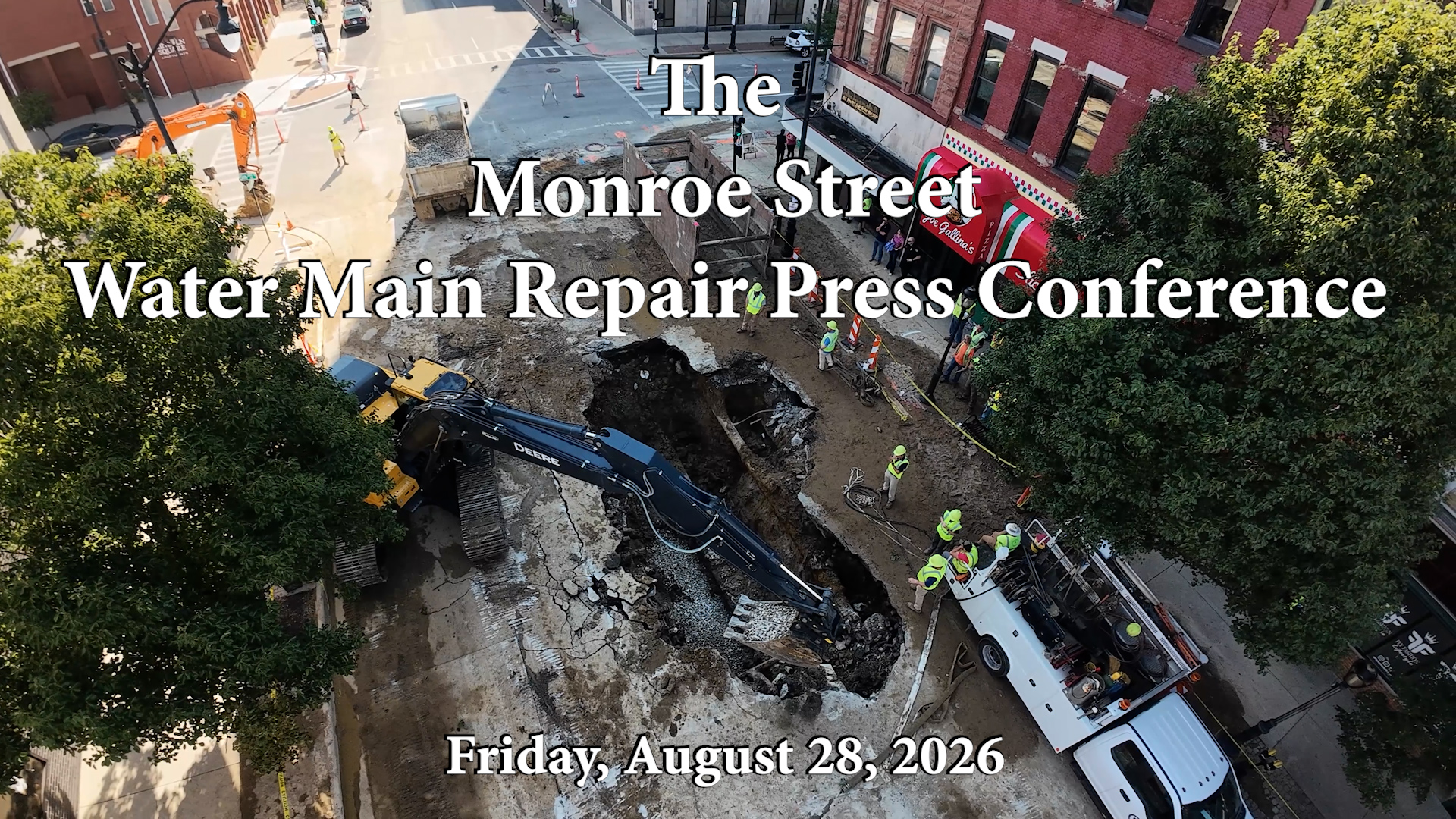 Downtown Springfield Water Main Break, August 28, 2026